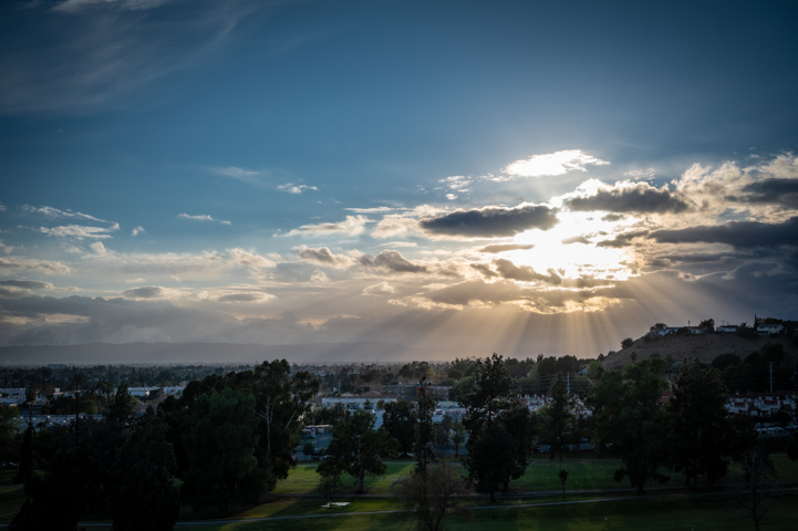 Sunset at Hansen Dam